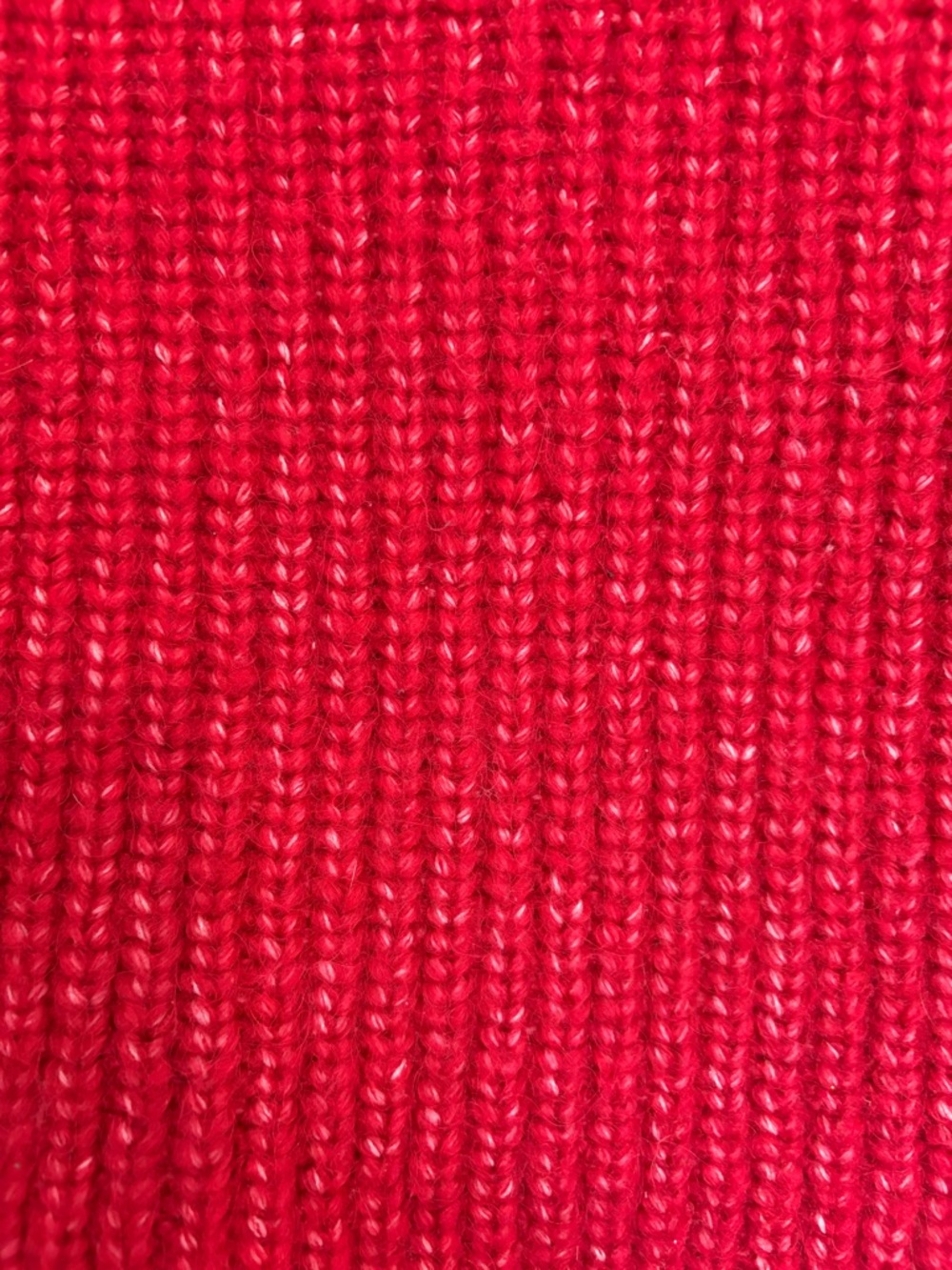 Joe Fresh Red Ribbed Crewneck Sweater - Picture 5 of 6